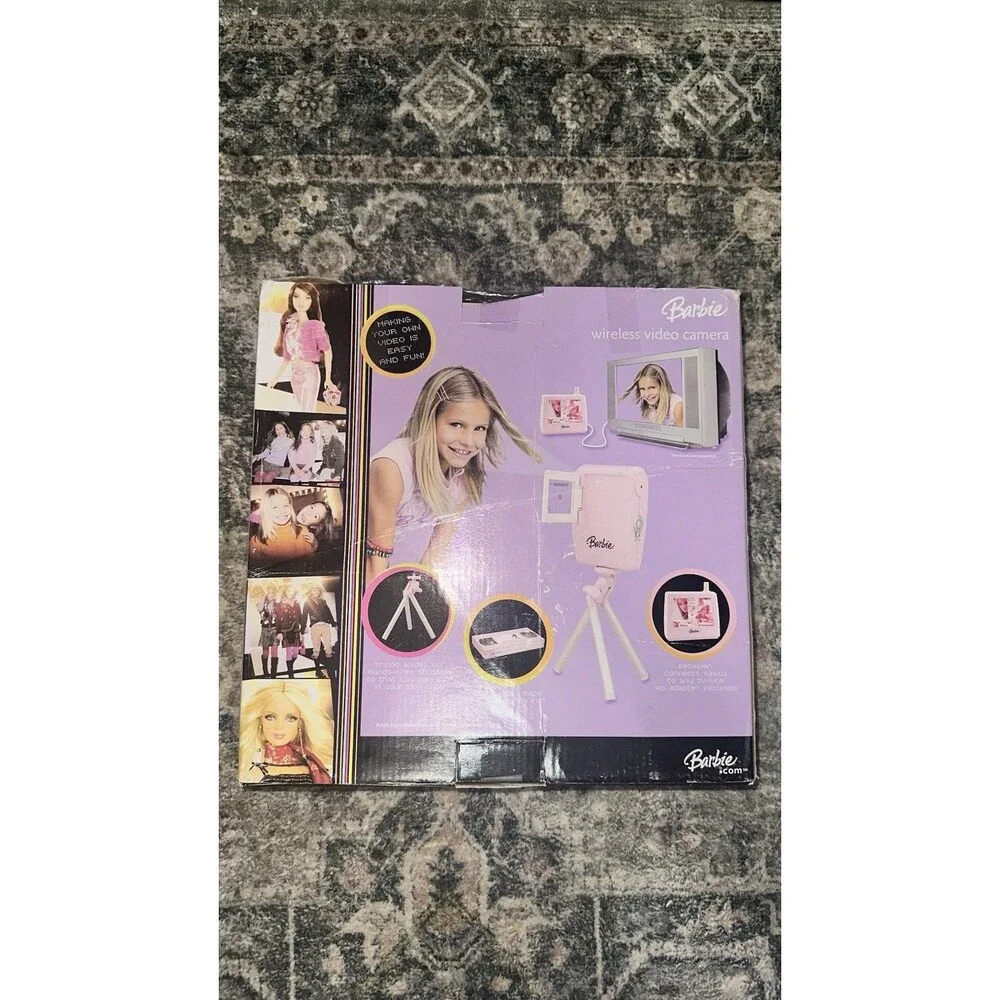 BARBIE VIDEO CAM WIRELESS VIDEO CAMERA PLAY SET - NEW OPEN BOX